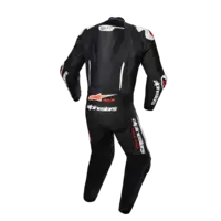 Alpinestars GP-R7 1pc Leather Suit - Black/White/Red Fluo