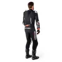 Alpinestars GP-R7 1pc Leather Suit - Black/White/Red Fluo