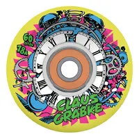 Santa Cruz Claus Grabke Exploding Clock Blacklight 78a Slime Balls Light Ups Wheels