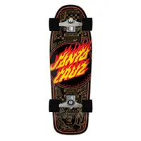 Santa Cruz X Carver Flame DOt Route C5 Truck Surfskate Complete 9.80″ X 30.20″ Black