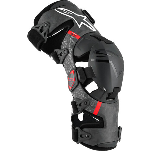 Alpinestars Supertech RK-10 Plasma Knee Braces - Red/Black