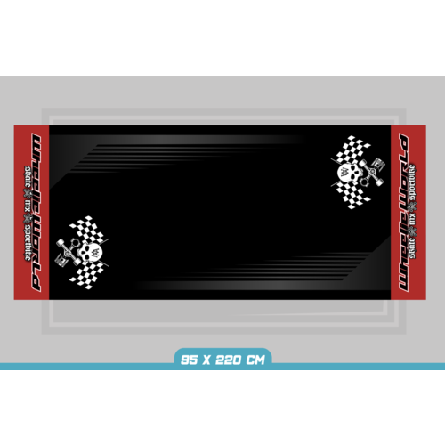Moto Mat Racing Skull - 95x220cm