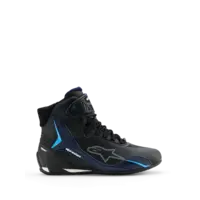 Alpinestars Faster-4 Drystar® Shoes - Black Night/Navy/Cyan