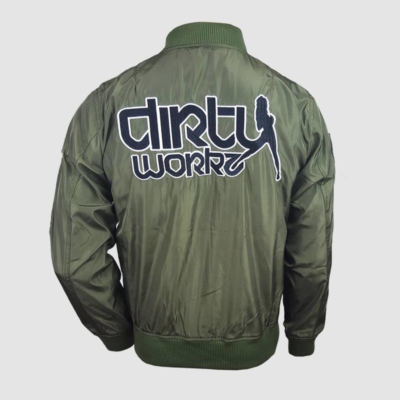 Dirty Workz - Army Green  Bomber Jacket