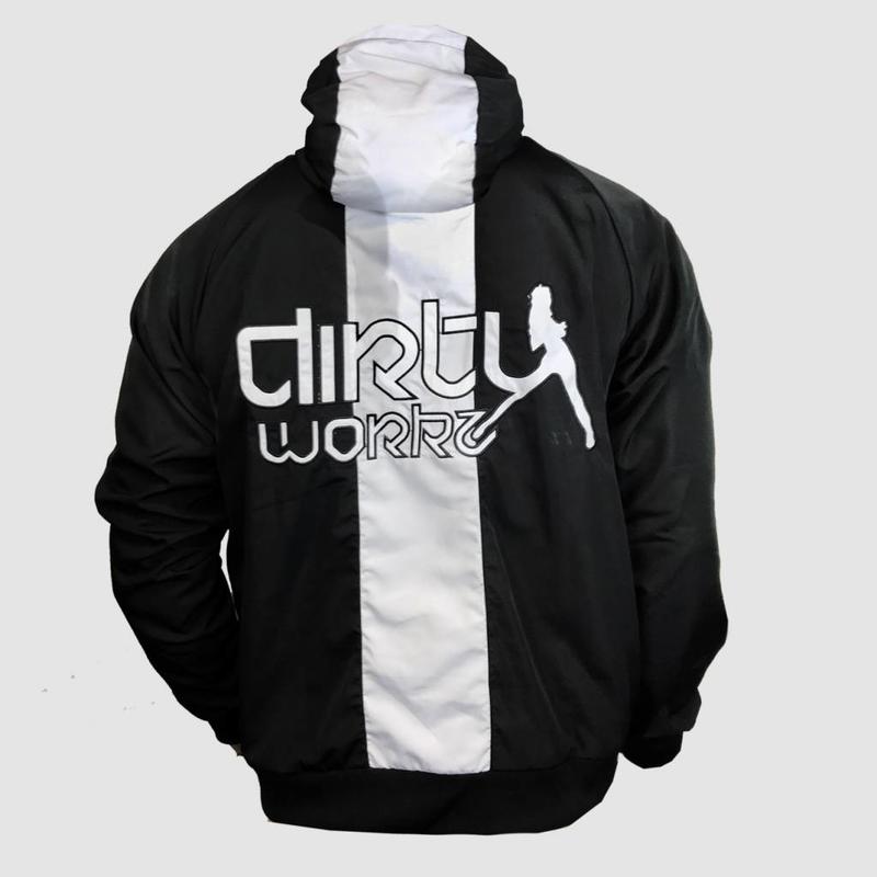 Dirty Workz - Black & White Windbreaker Jacket