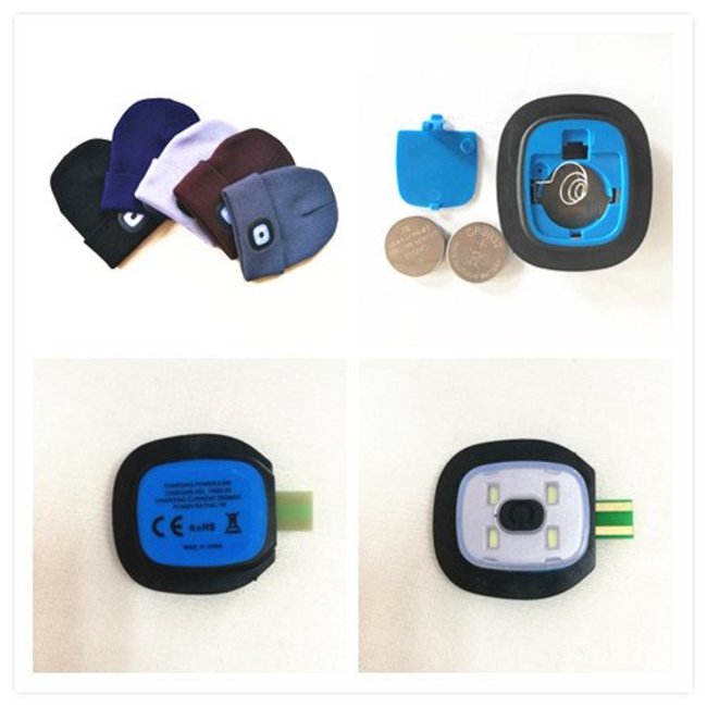 LED BEANIE MUTS met herlaadbare LEDs