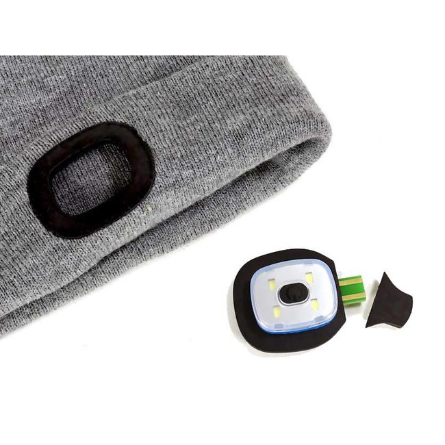 LED BEANIE MUTS met herlaadbare LEDs