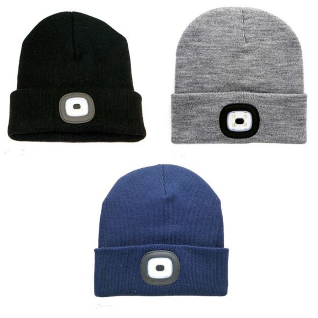 LED BEANIE MUTS met herlaadbare LEDs