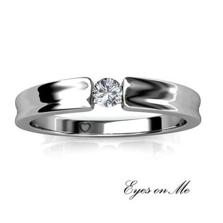 met witgoud vergulde ring met SWAROVSKI elements