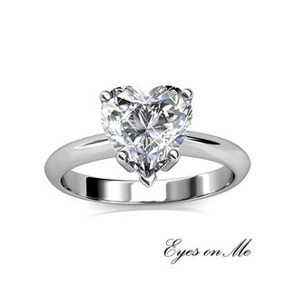met witgoud vergulde ring met SWAROVSKI elements