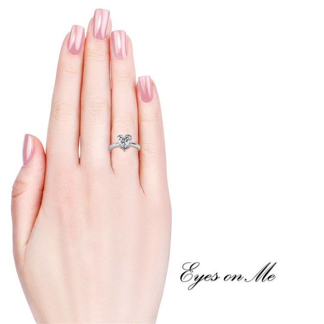 met witgoud vergulde ring met SWAROVSKI elements  (model R0025-WG)