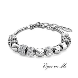 met witgoud vergulde armband en SWAROVSKI elements