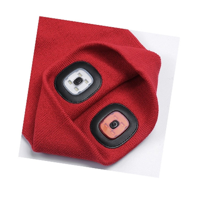 BEANIE MUTS met herlaadbare LED's voor- en achteraan