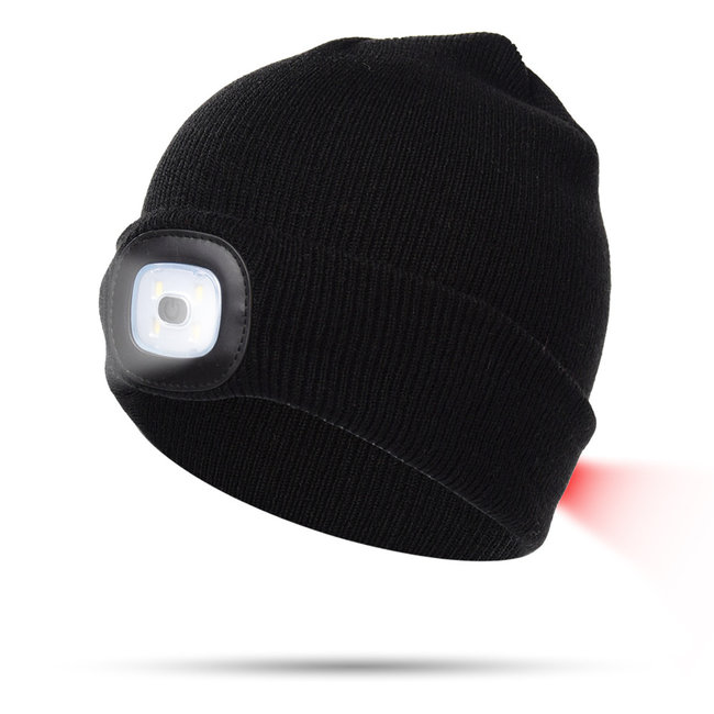 BEANIE MUTS met herlaadbare LED's voor- en achteraan
