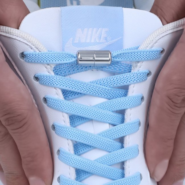 Elastische platte veters, u hoeft ze nooit meer te strikken.  1 + 1 GRATIS -