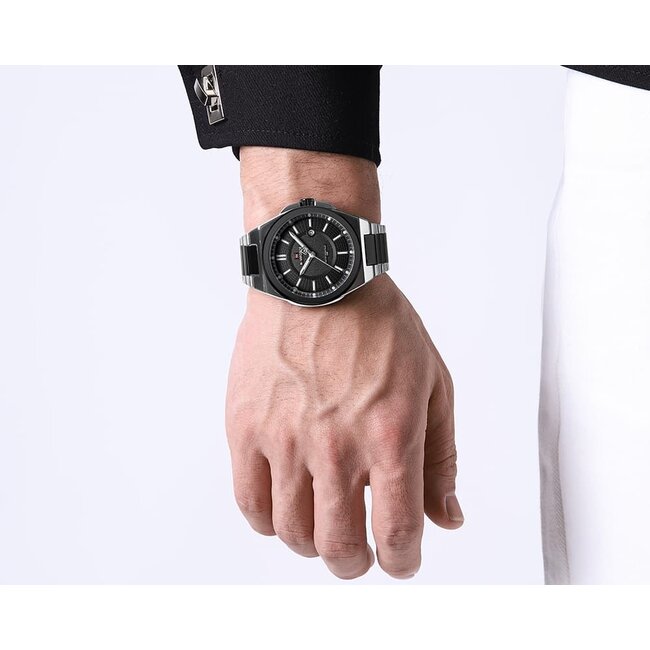 NAVIFORCE horloge met metalen polsband voor heren met stijl (Model 9212)