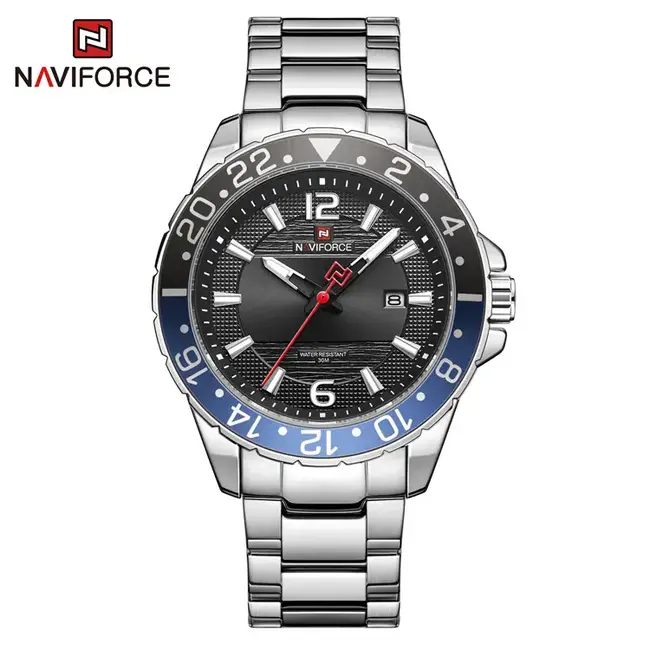 NAVIFORCE horloge met metalen polsband voor heren met stijl (Model 9192)