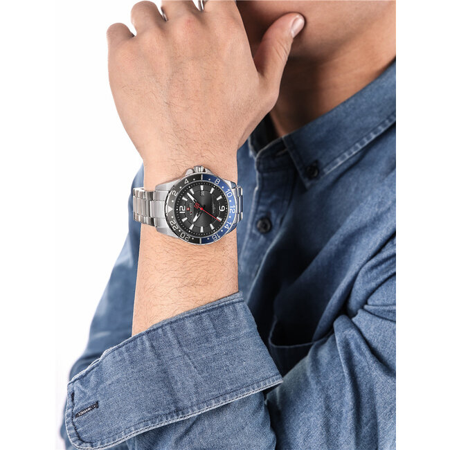 NAVIFORCE horloge met metalen polsband voor heren met stijl (Model 9192)