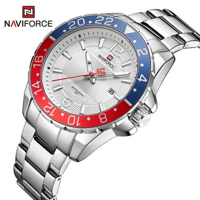 NAVIFORCE horloge met metalen polsband voor heren met stijl (Model 9192)
