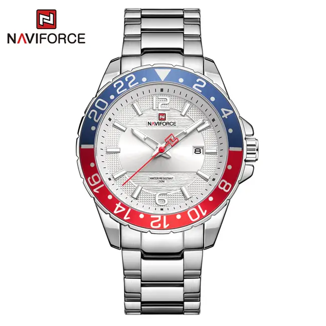 NAVIFORCE horloge met metalen polsband voor heren met stijl (Model 9192)