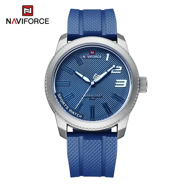 NAVIFORCE horloge met TPU polsband voor heren met stijl (Model 9202T)