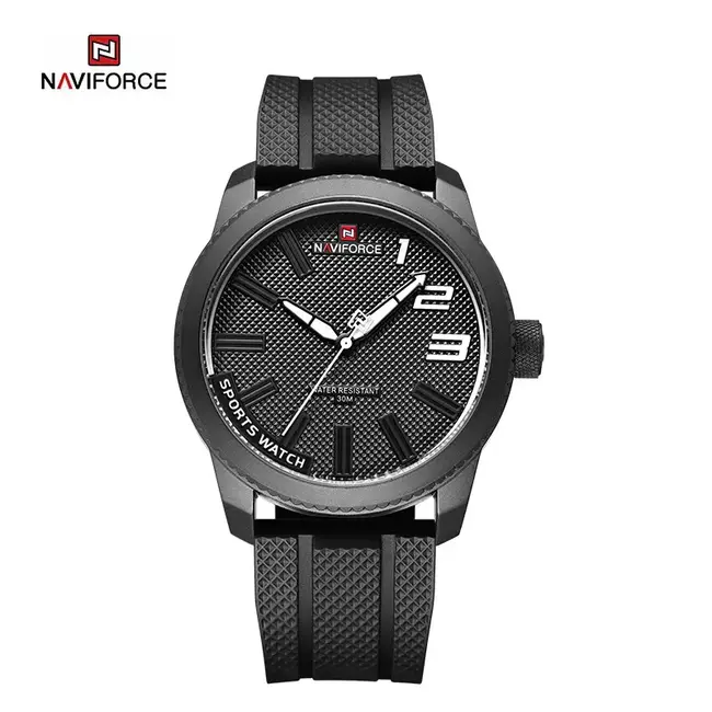NAVIFORCE horloge met TPU polsband voor heren met stijl (Model 9202T)