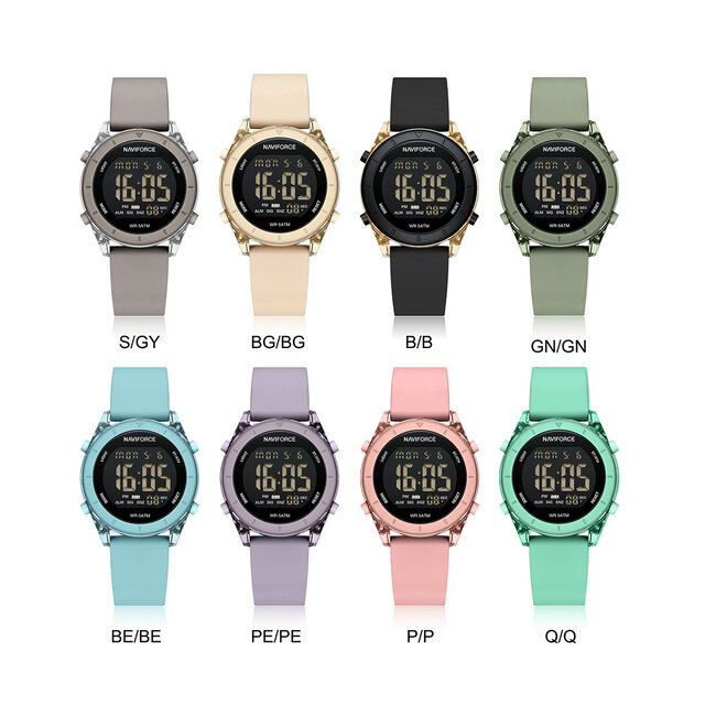 NAVIFORCE horloge met siliconen polsband voor de jeugd ( Model 7108 )