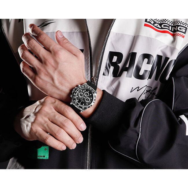 NAVIFORCE horloge met gefumeerde silica polsband voor heren ( Model 8054 )