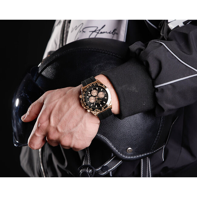 NAVIFORCE horloge met gefumeerde silica polsband voor heren ( Model 8054 )