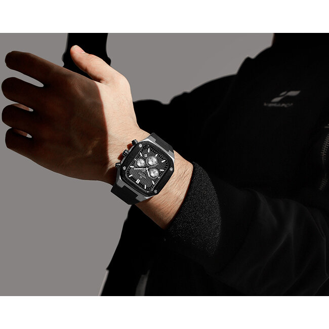 NAVIFORCE horloge met silica polsband voor heren (Model 8037)