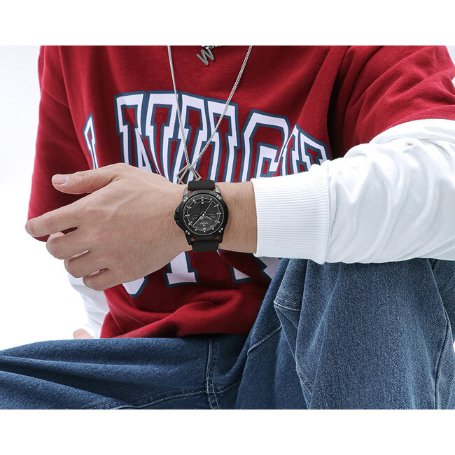 NAVIFORCE horloge met silica polsband voor heren (Model 8031)