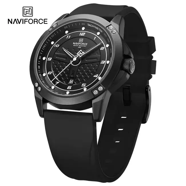 NAVIFORCE horloge met silica polsband voor heren (Model 8031)