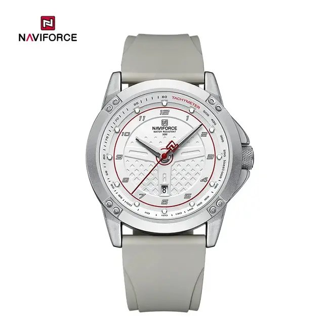 NAVIFORCE horloge met silica polsband voor heren (Model 8031)