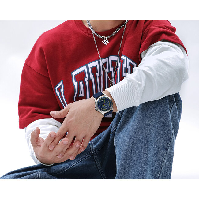 NAVIFORCE horloge met silica polsband voor heren (Model 8031)