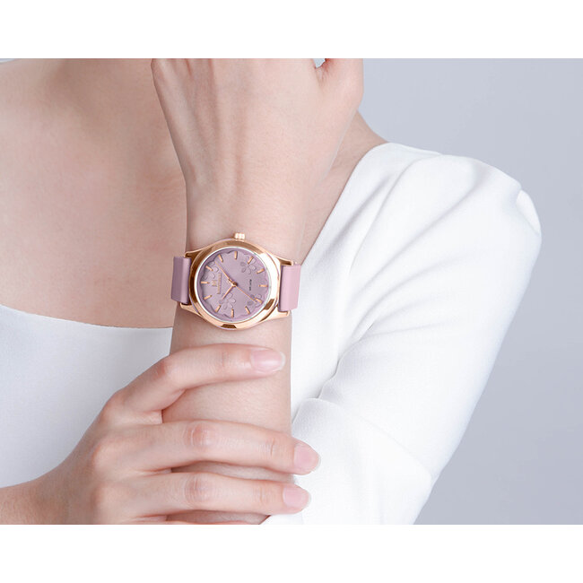 NAVIFORCE horloge met siliconen polsband voor dames (Model 5051)