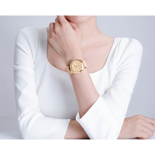 NAVIFORCE horloge met siliconen polsband voor dames (Model 5051)