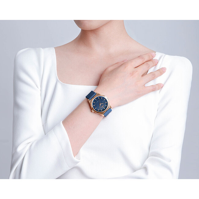 NAVIFORCE horloge met siliconen polsband voor dames (Model 5051)