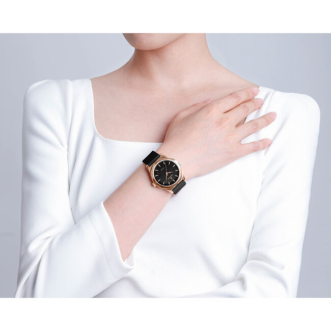 NAVIFORCE horloge met siliconen polsband voor dames (Model 5051)