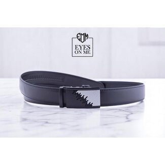 "EYES ON ME" LEDEREN RIEM zonder gaatjes, met automatische gesp (model 42)