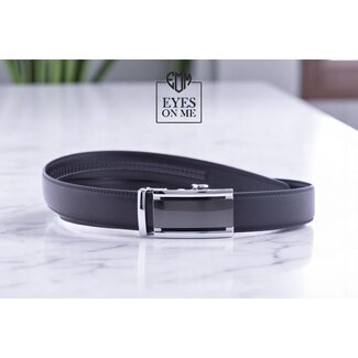 "EYES ON ME" LEDEREN RIEM zonder gaatjes, met automatische gesp ( model N302 )