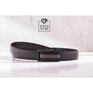 "EYES ON ME" LEDEREN RIEM zonder gaatjes, met automatische gesp ( model 8 )