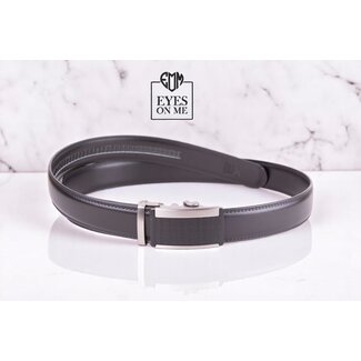 "EYES ON ME" LEDEREN RIEM zonder gaatjes, met automatische gesp ( model N032 )