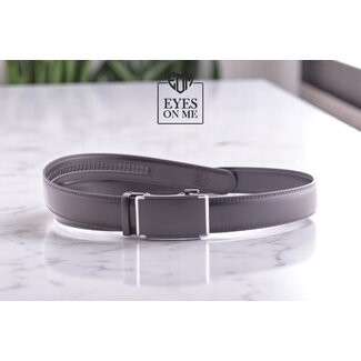 "EYES ON ME" LEDEREN RIEM zonder gaatjes, met automatische gesp ( model N159 )