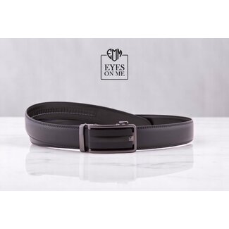 "EYES ON ME" LEDEREN RIEM zonder gaatjes, met automatische gesp ( model L019 )