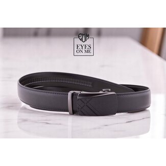 "EYES ON ME" LEDEREN RIEM zonder gaatjes, met automatische gesp ( model L048 )