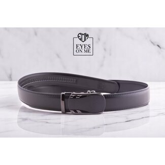 "EYES ON ME" LEDEREN RIEM zonder gaatjes, met automatische gesp ( model A014 )