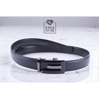 "EYES ON ME" LEDEREN RIEM zonder gaatjes, met automatische gesp ( model N035 )