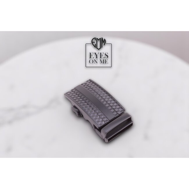 "EYES ON ME" LEDEREN RIEM zonder gaatjes, met automatische gesp (model N031)