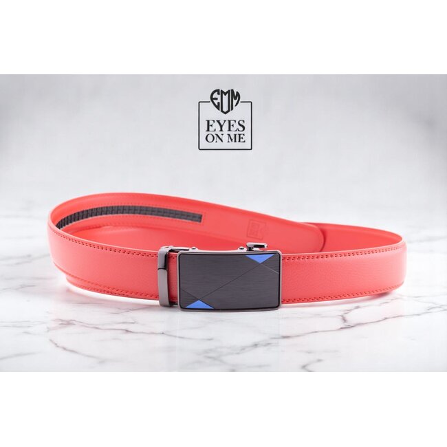 "EYES ON ME" LEDEREN RIEM zonder gaatjes, met automatische gesp (Model N300)