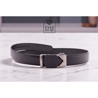 "EYES ON ME" LEDEREN RIEM zonder gaatjes, met automatische gesp ( model N040 )